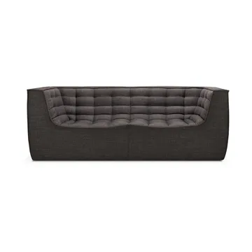 Divano N701 a 2 posti - Grigio scuro, con braccioli - Ethnicraft
