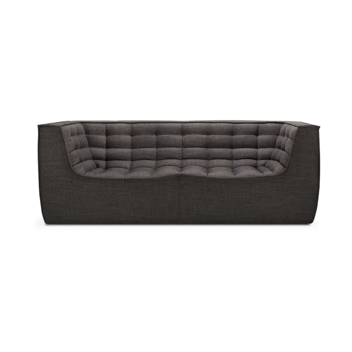 Divano N701 a 2 posti - Grigio scuro, con braccioli - Ethnicraft