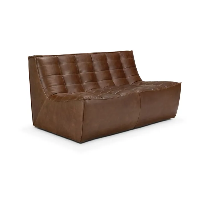 Divano N701 a 2 posti - Pelle Chestnut - Ethnicraft