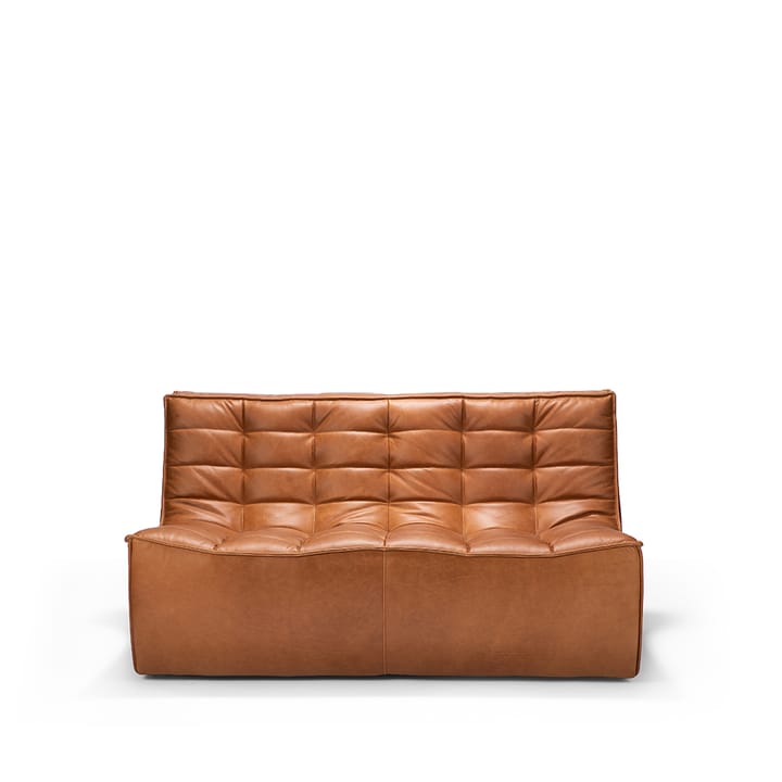 Divano N701 a 2 posti - Pelle old saddle brown - Ethnicraft