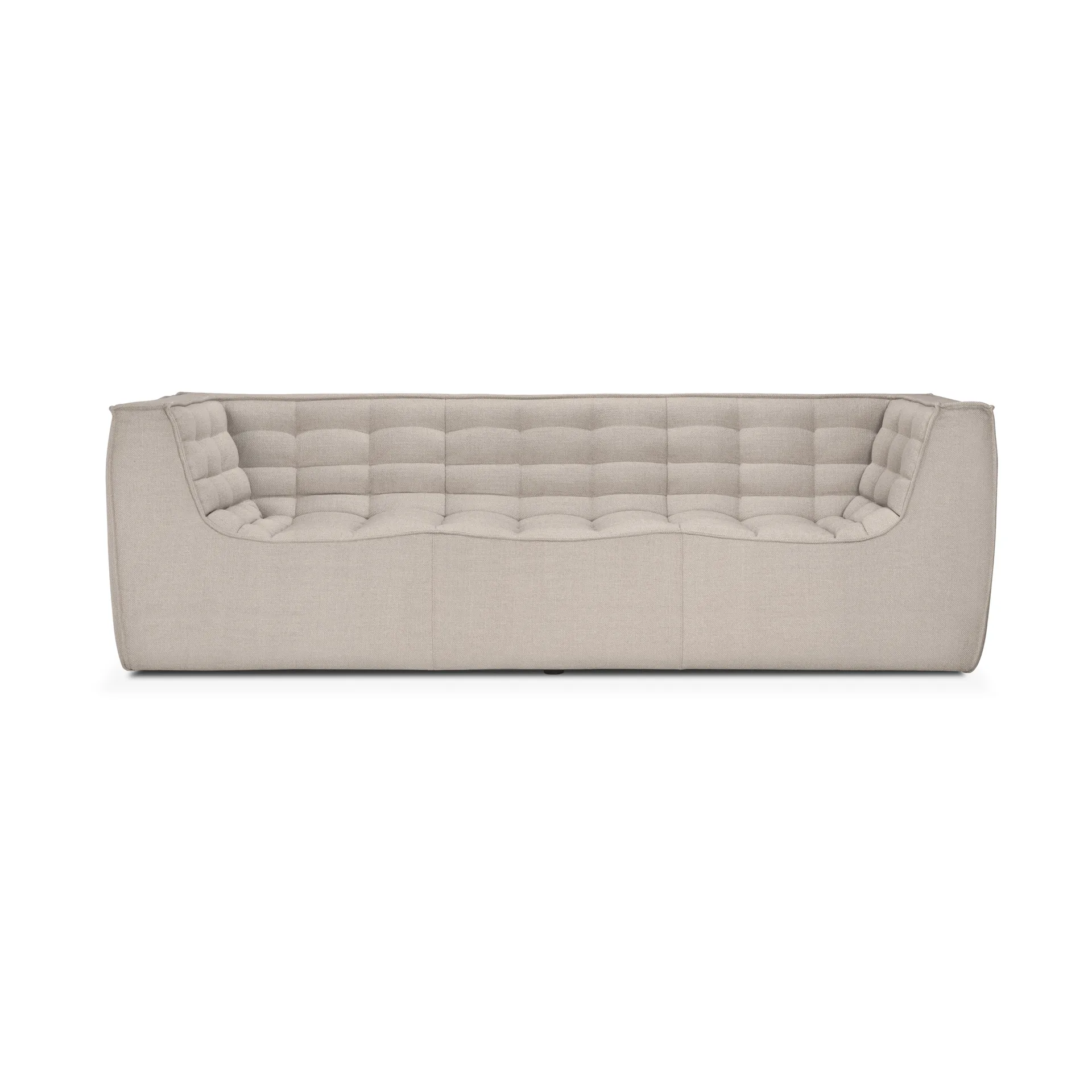Divano N701 a 3 posti, Beige, con braccioli Ethnicraft