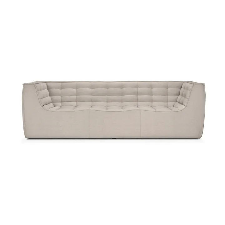 Divano N701 a 3 posti - Beige, con braccioli - Ethnicraft