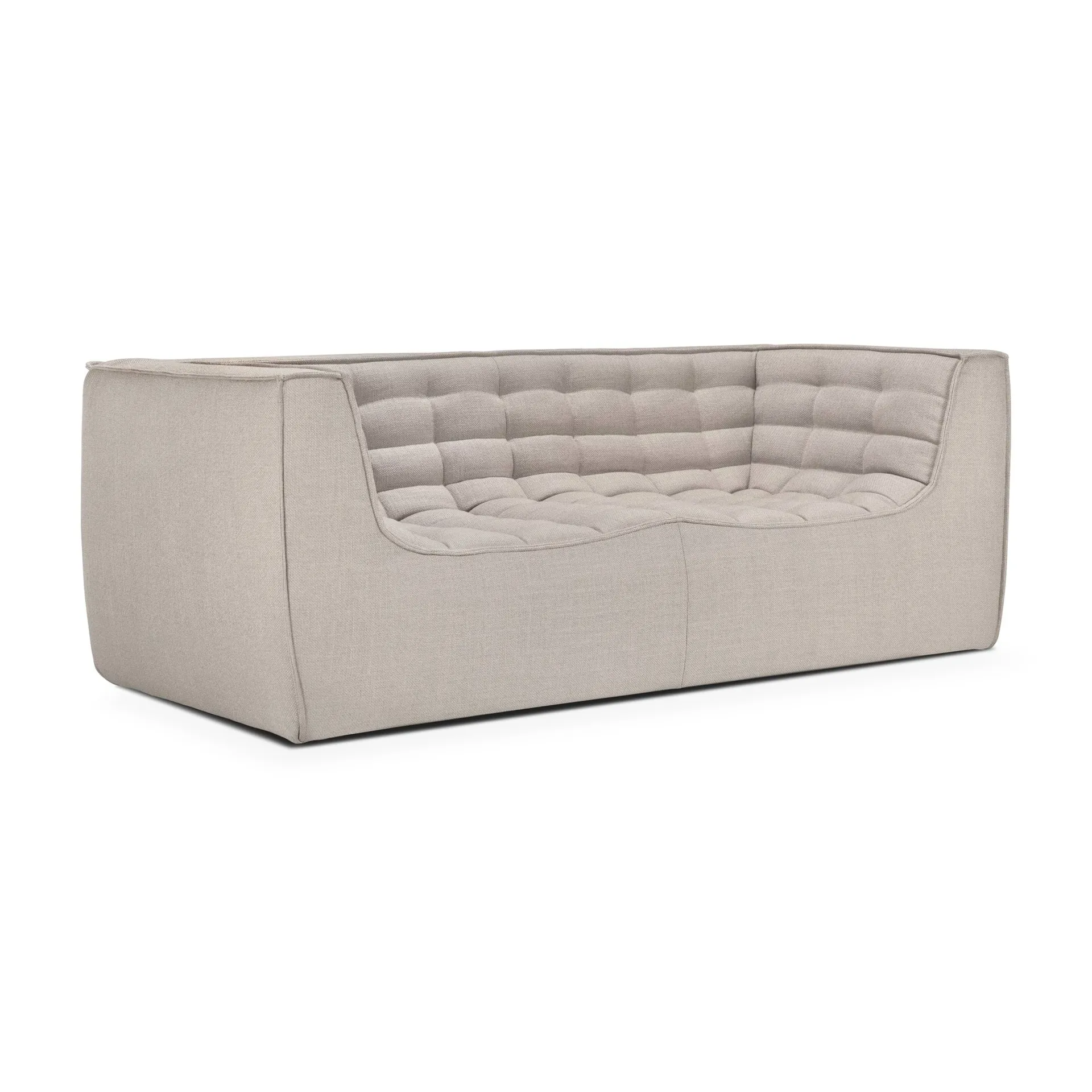 Divano N701 a 3 posti, Beige, con braccioli Ethnicraft