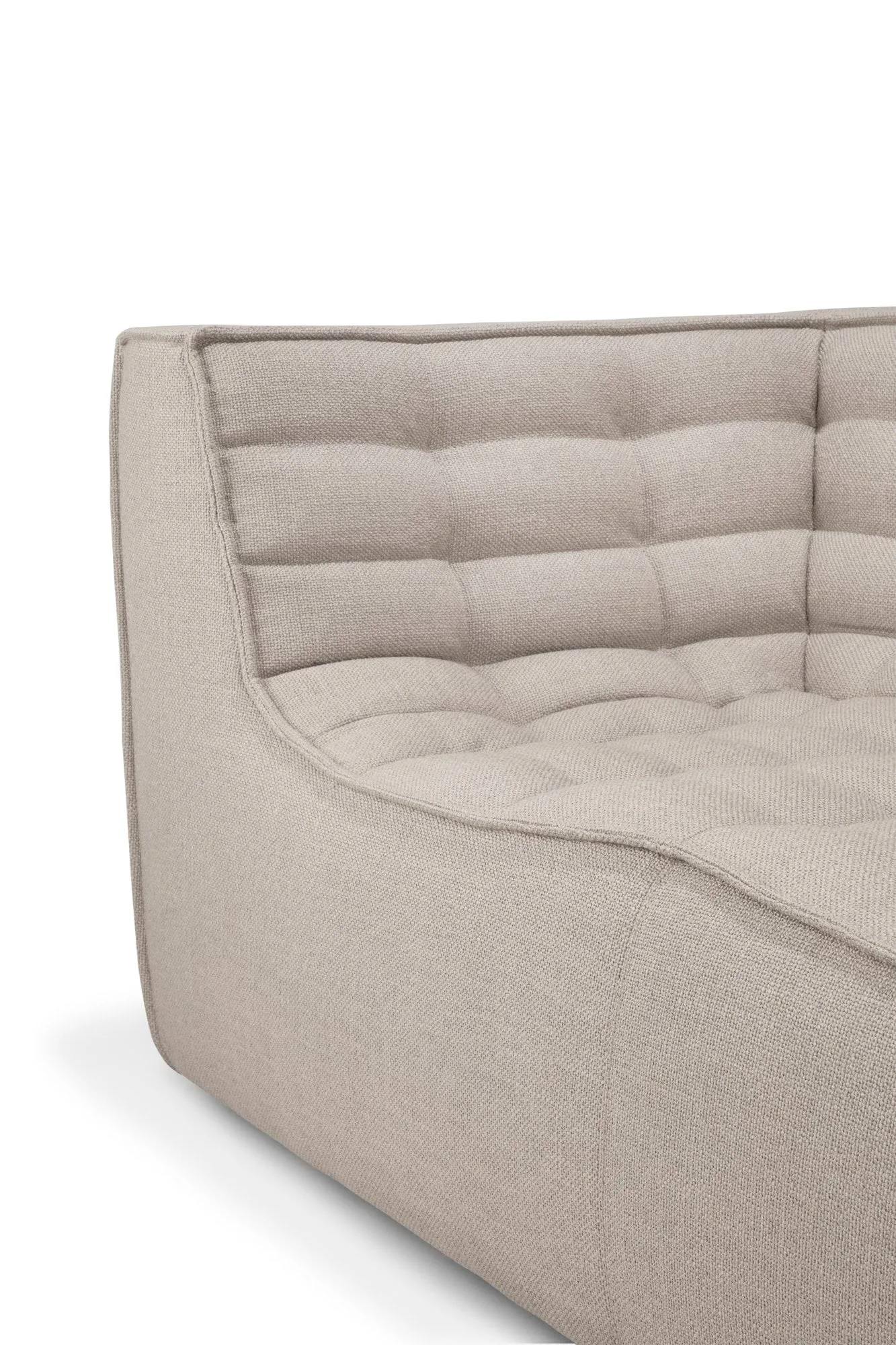 Divano N701 a 3 posti, Beige, con braccioli Ethnicraft