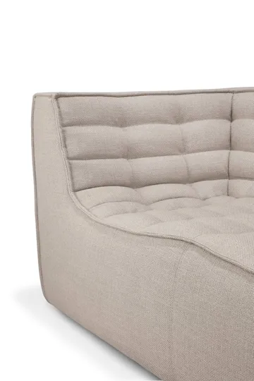 Divano N701 a 3 posti - Beige, con braccioli - Ethnicraft