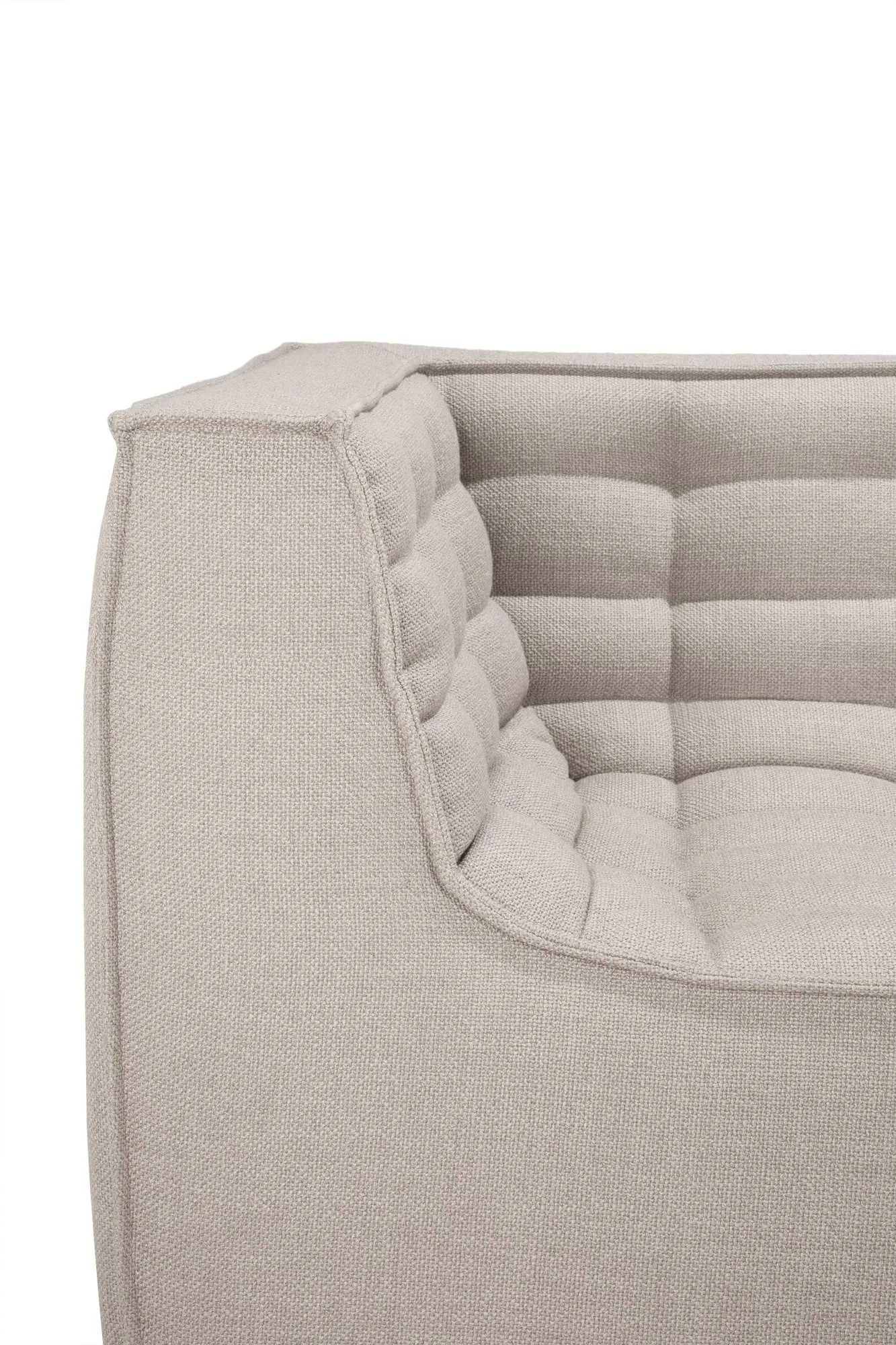 Divano N701 a 3 posti, Beige, con braccioli Ethnicraft