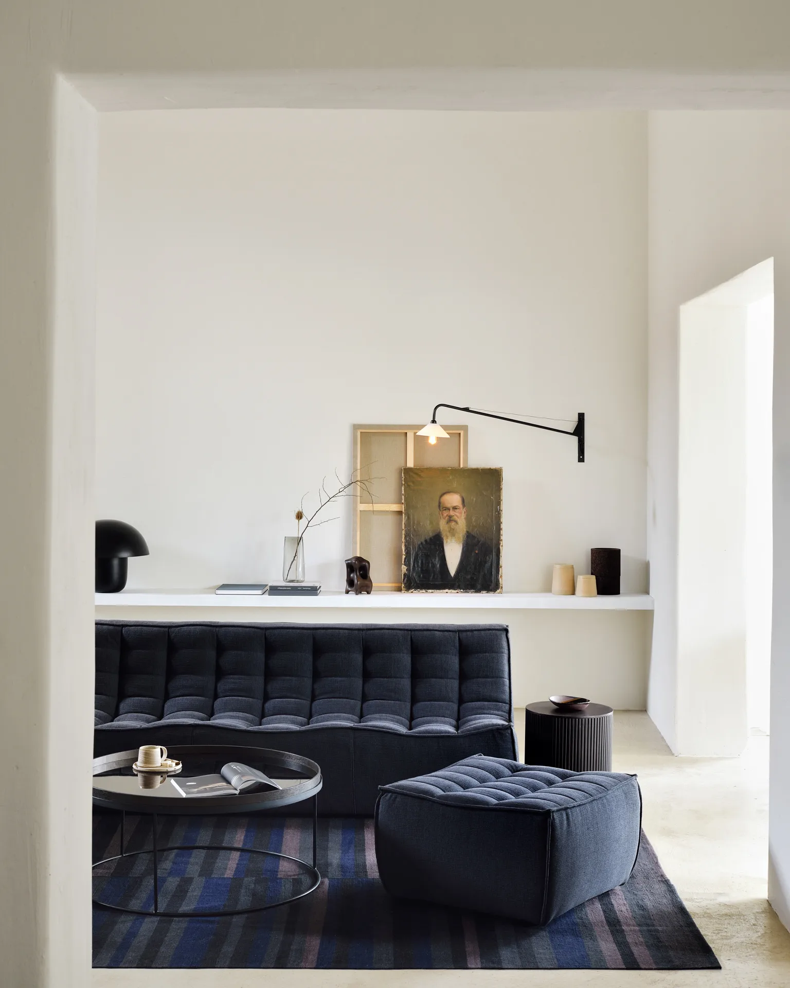 Divano N701 a 3 posti, Graphite Eco Ethnicraft