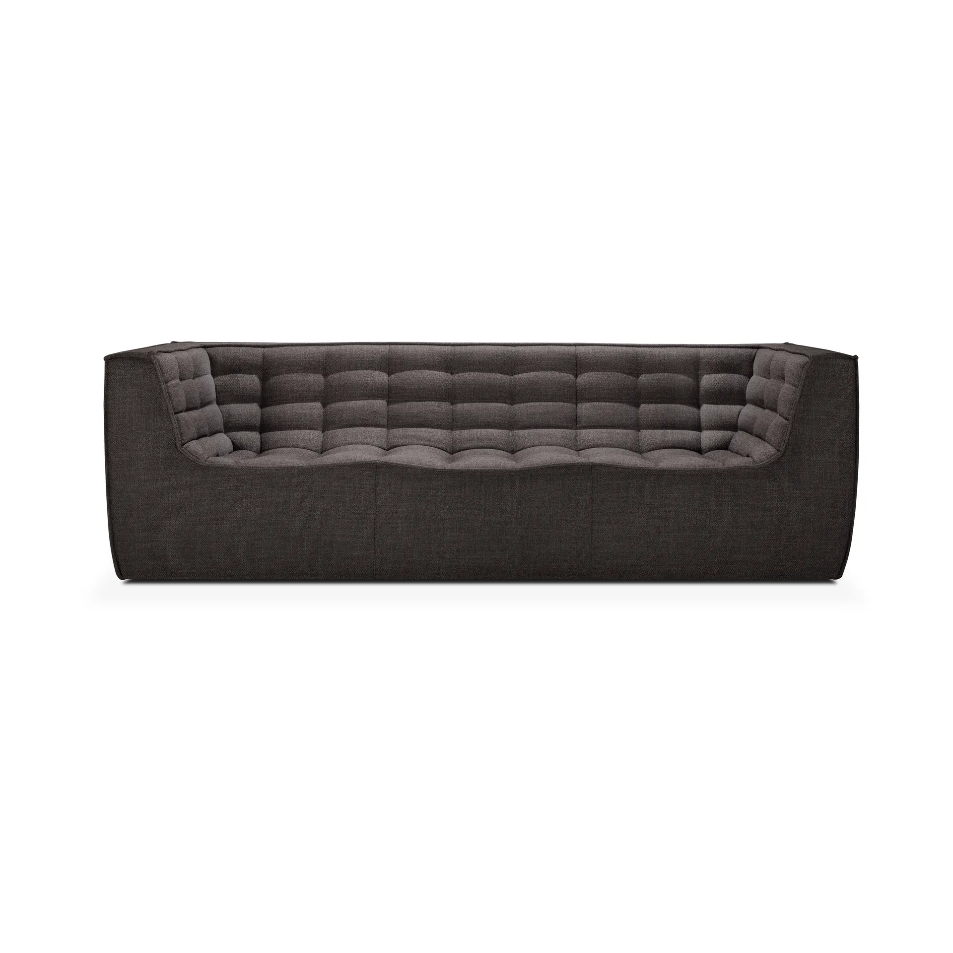 Divano N701 a 3 posti, Grigio scuro, con braccioli Ethnicraft