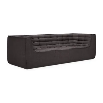 Divano N701 a 3 posti - Grigio scuro, con braccioli - Ethnicraft