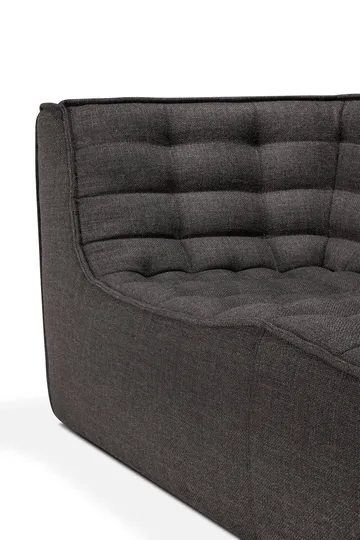 Divano N701 a 3 posti - Grigio scuro, con braccioli - Ethnicraft