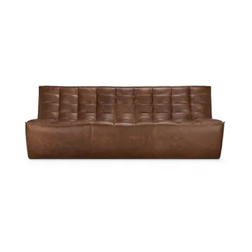 Divano N701 a 3 posti - Pelle Chestnut - Ethnicraft