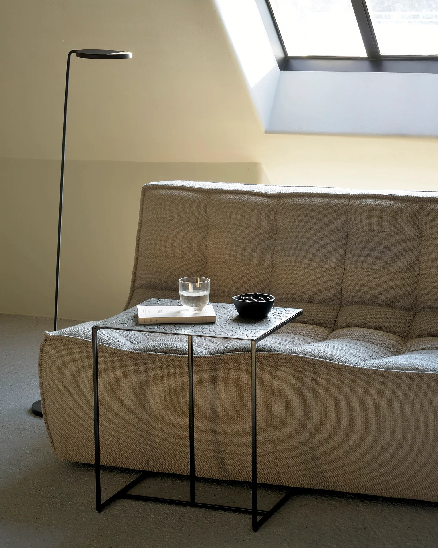 Divano N701 a 3 posti, Tessuto beige Ethnicraft