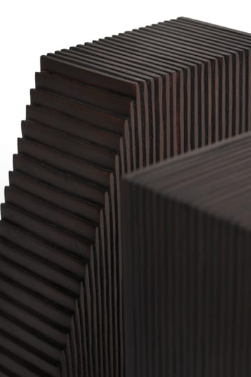 Fermalibri Grooves 2 pezzi - Mogano marrone scuro - Ethnicraft