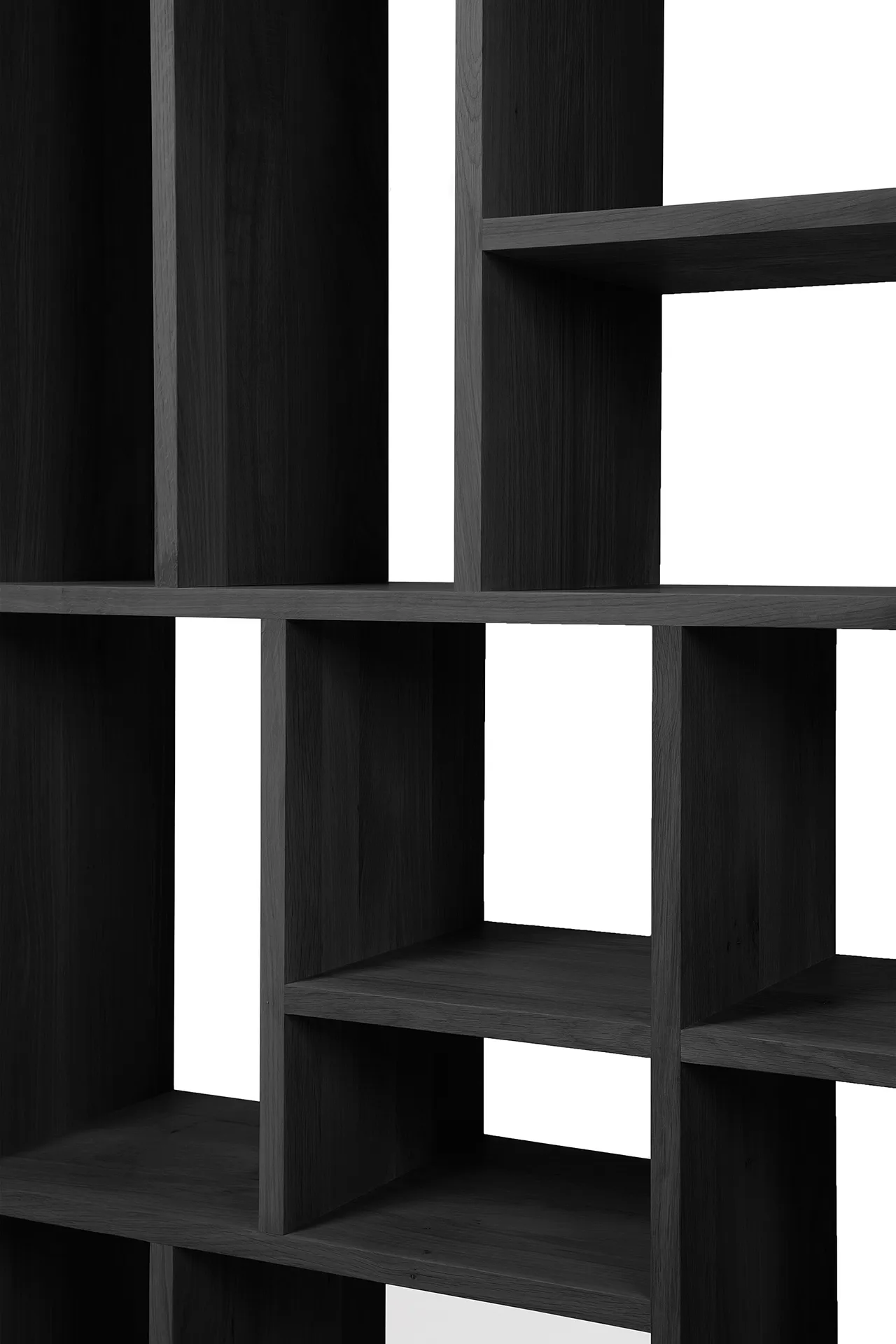 Libreria M Rack grande, Rovere nero Ethnicraft