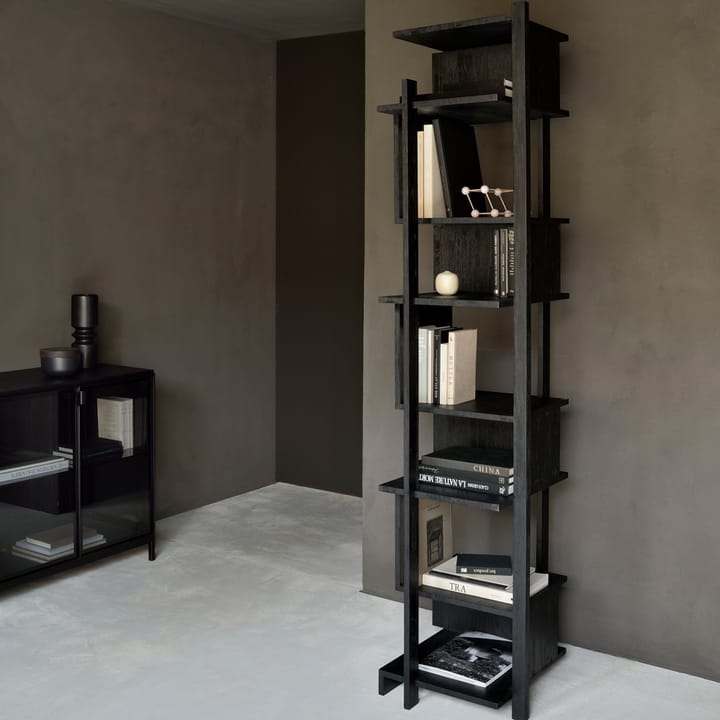 Mensola Abstract Column , Teak nero 203x49 cm Ethnicraft