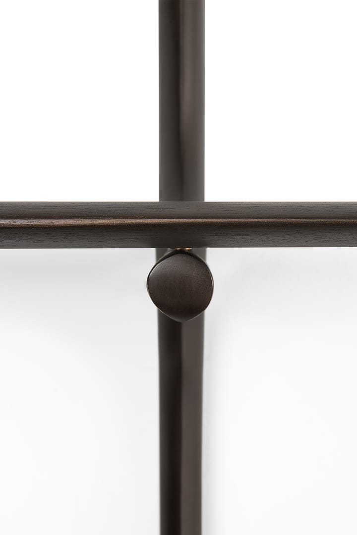 Mensola da parete PI , Laccato mogano-3 ripiani-dark brown Ethnicraft