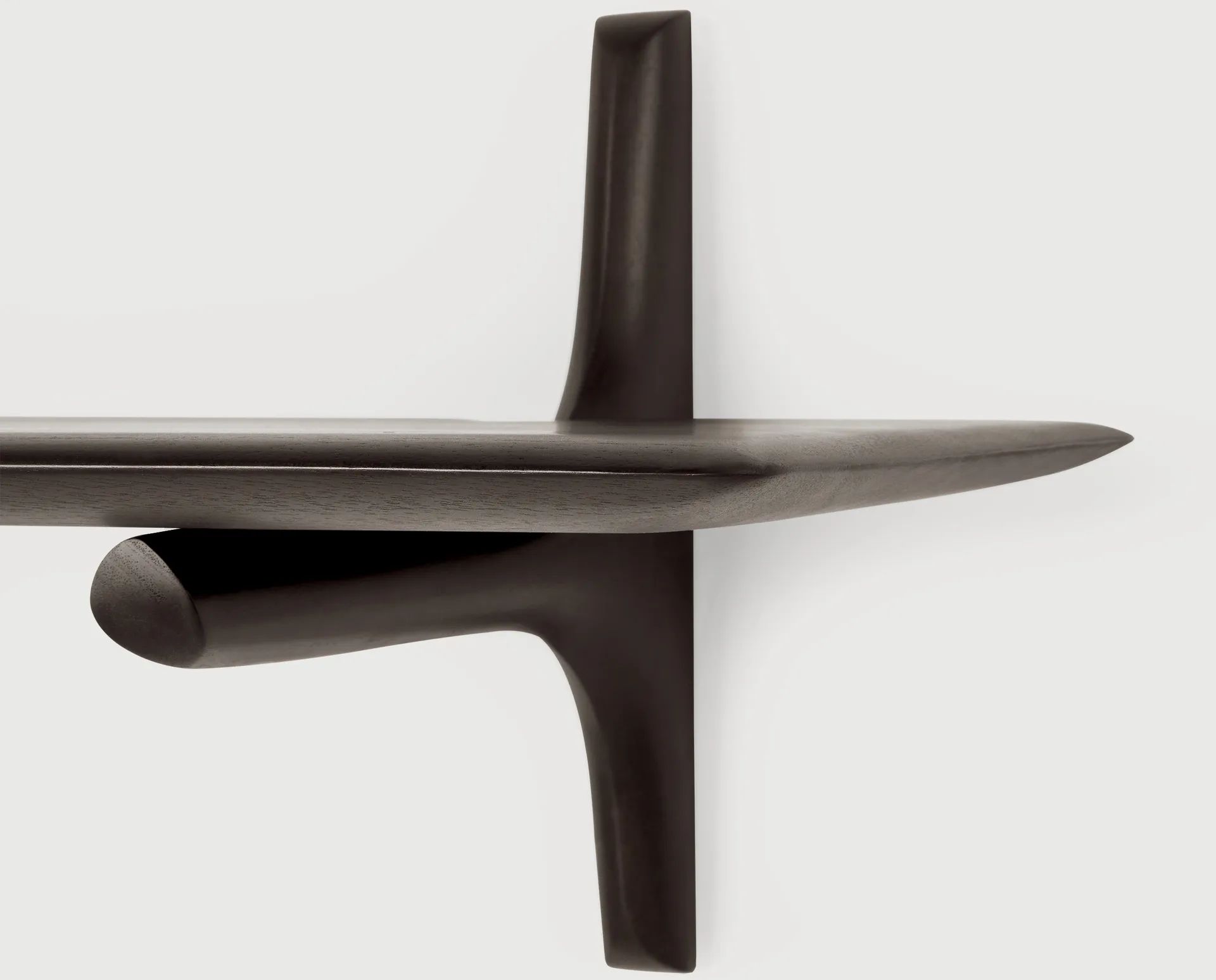 Mensola da parete PI , Mogano dark brown 100 cm Ethnicraft