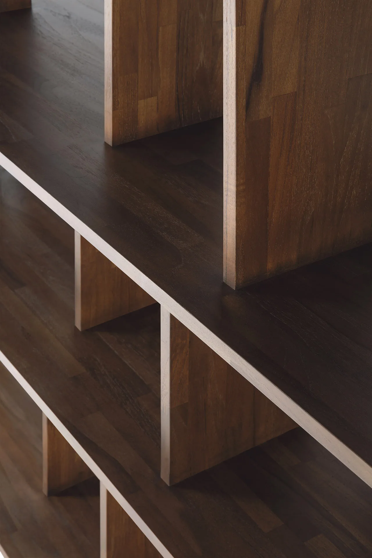 Mensola Irregular , Teak tinto scuro large Ethnicraft