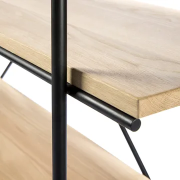Mensola Rise - Olio cerato rovere-Black metal 165 cm - Ethnicraft