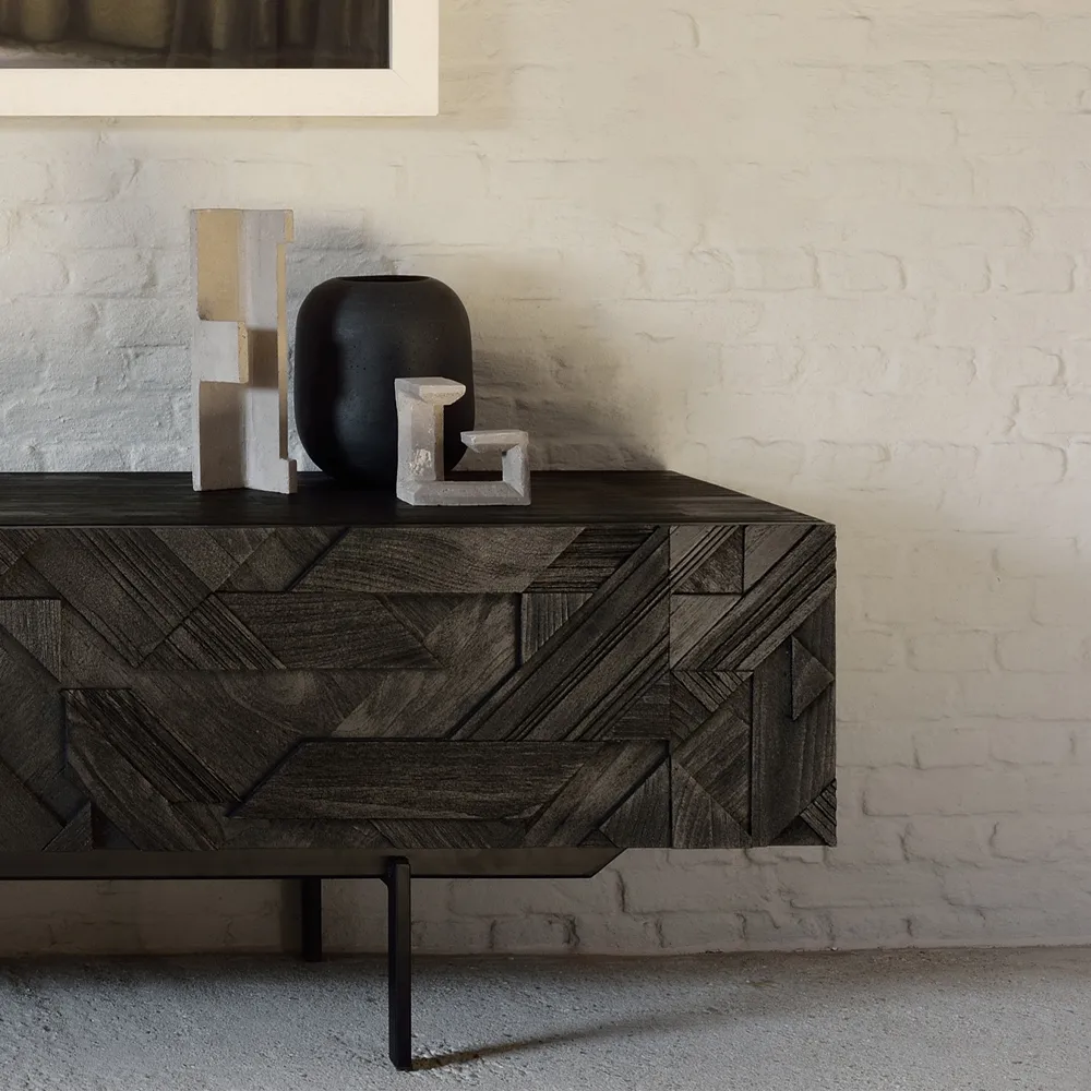 Mobile TV Graphic , Nero 162 cm Ethnicraft