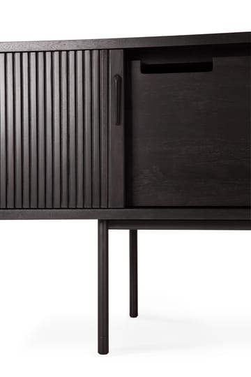 Mobile TV Roller Max  - Laccato teak-nero-2 porte - Ethnicraft