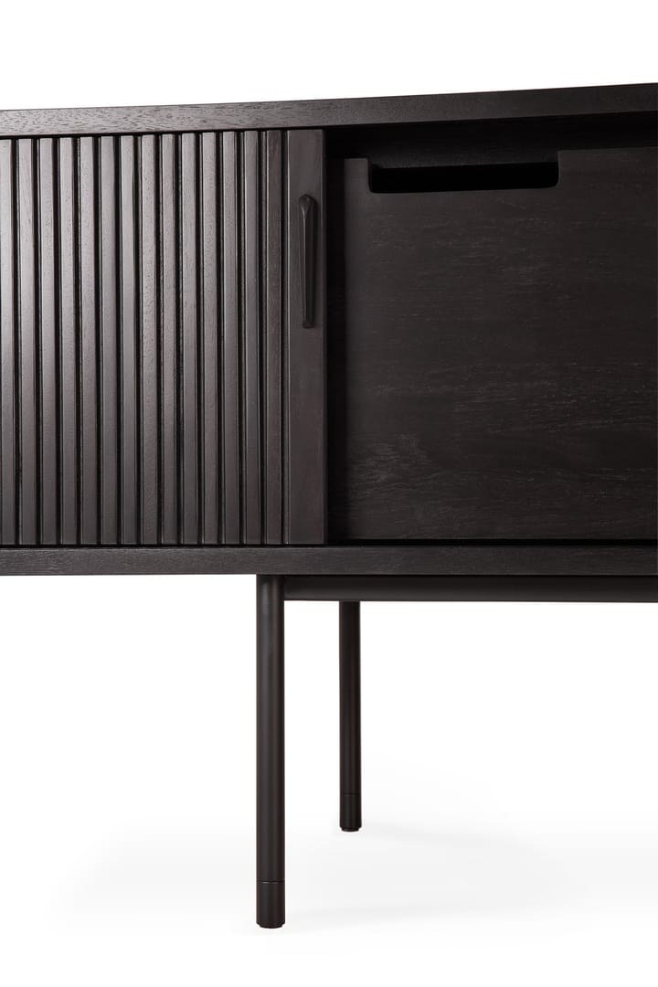 Mobile TV Roller Max , Laccato teak-nero-2 porte Ethnicraft