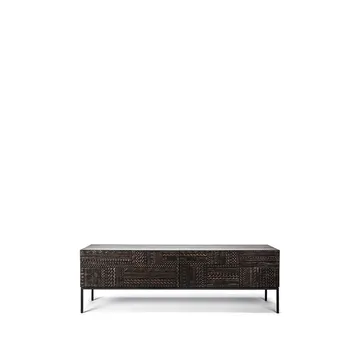 Mobile TV Tabwa  - Teak nero 51x160 cm - Ethnicraft