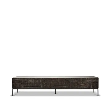 Mobile TV Tabwa  - Teak nero 51x240 cm - Ethnicraft