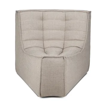 Modulo angolare arrotondato 45° N701  - Tessuto Ecru beige - Ethnicraft