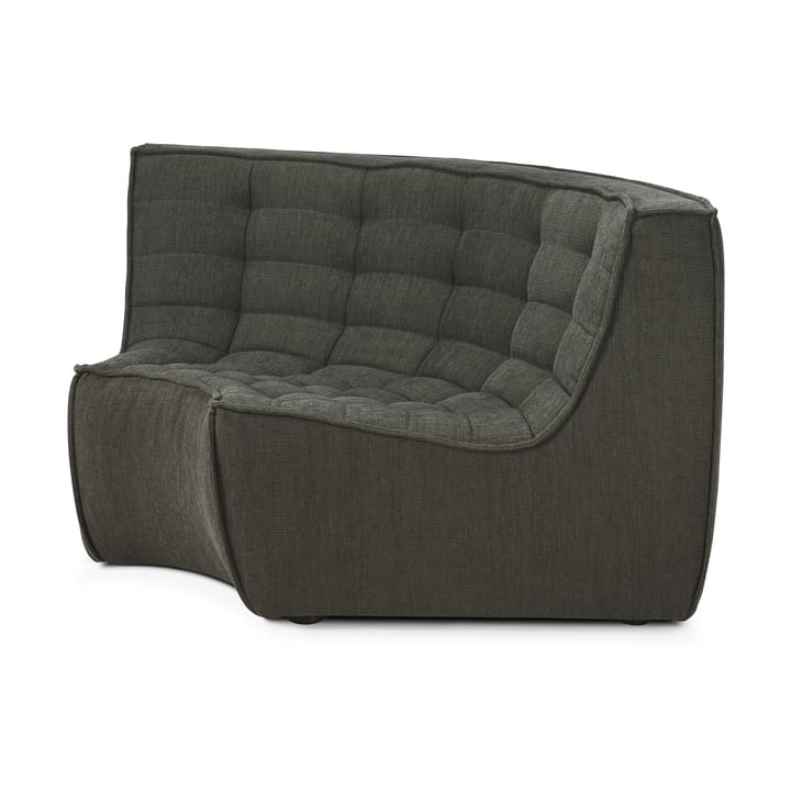 Modulo angolare arrotondato 90° N701 , Moss Eco fabric Ethnicraft