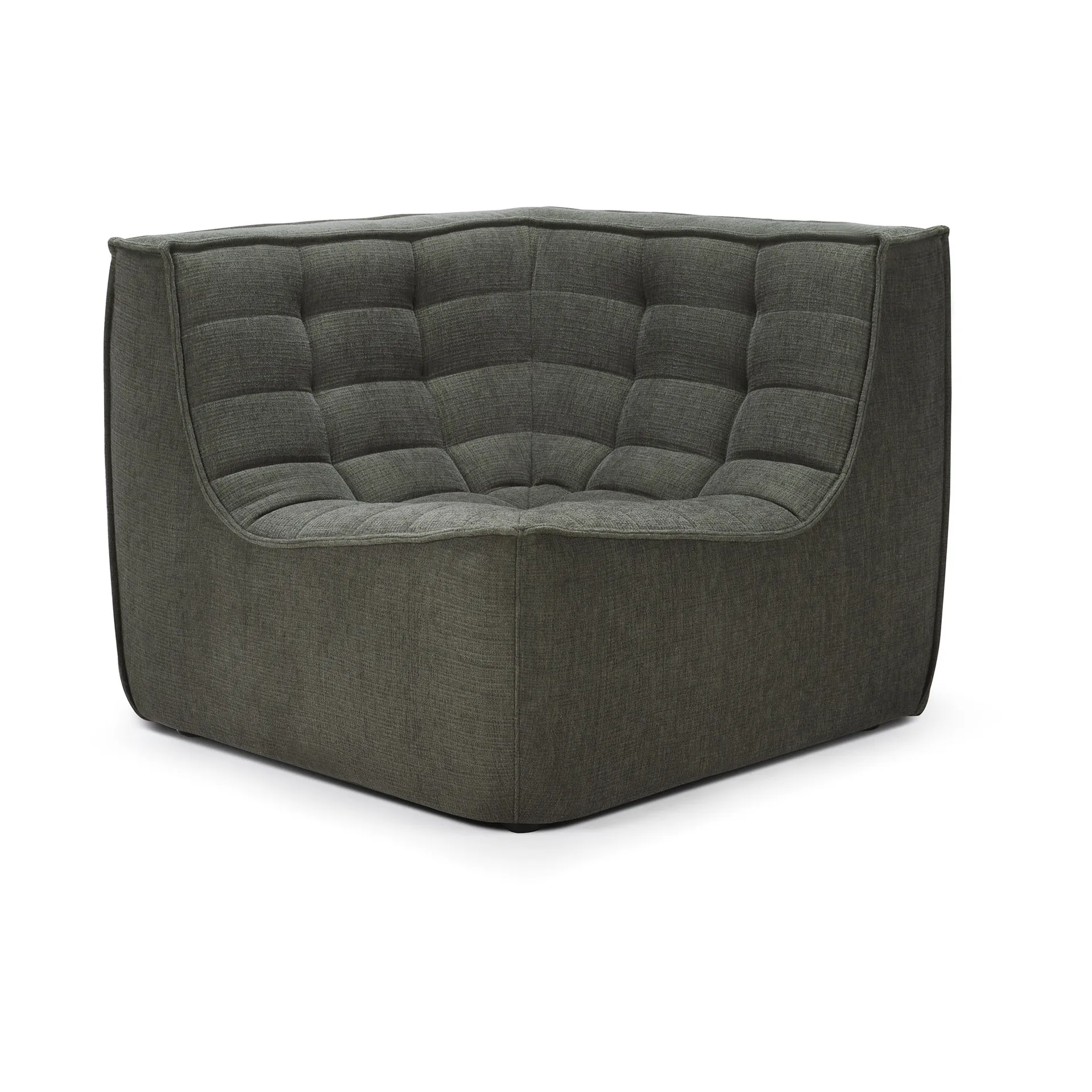 Modulo angolare N701 dritto, Moss Eco fabric Ethnicraft