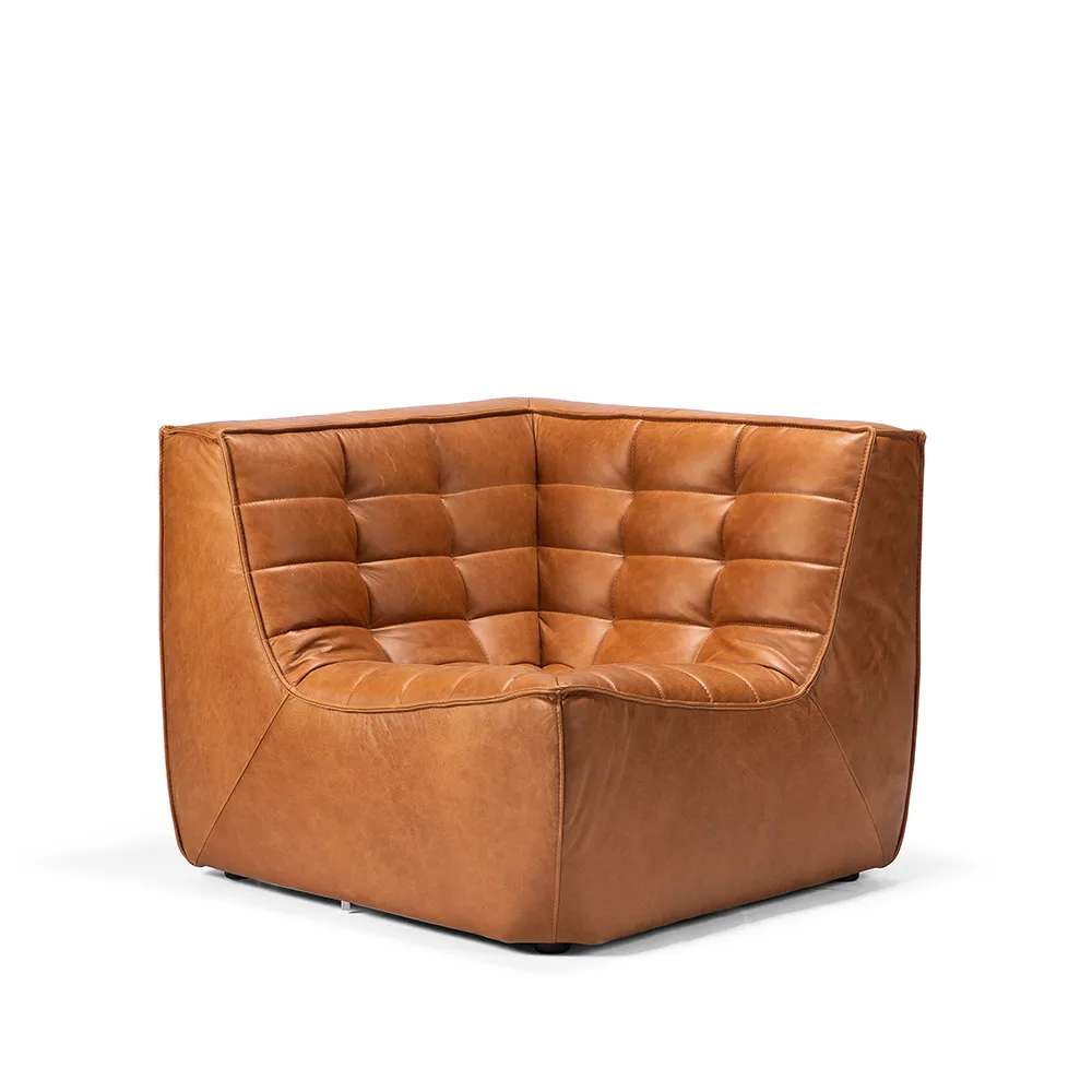 Modulo angolare N701 dritto, Pelle old saddle Ethnicraft