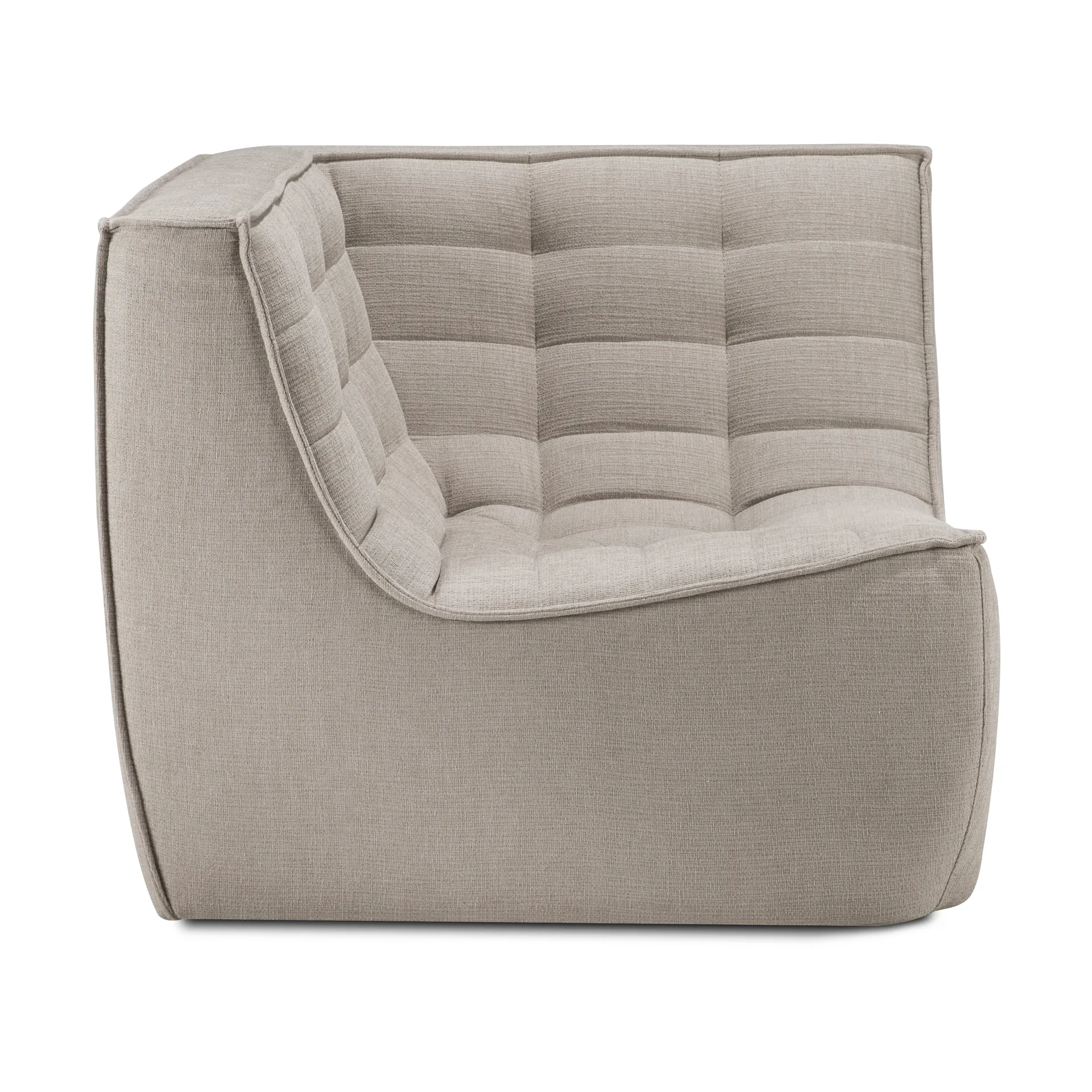 Modulo angolare N701 dritto, Tessuto Ecru beige Ethnicraft