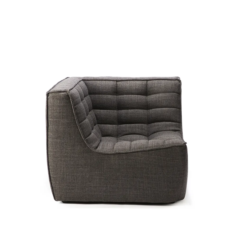 Modulo angolare N701 dritto, Tessuto grigio scuro Ethnicraft