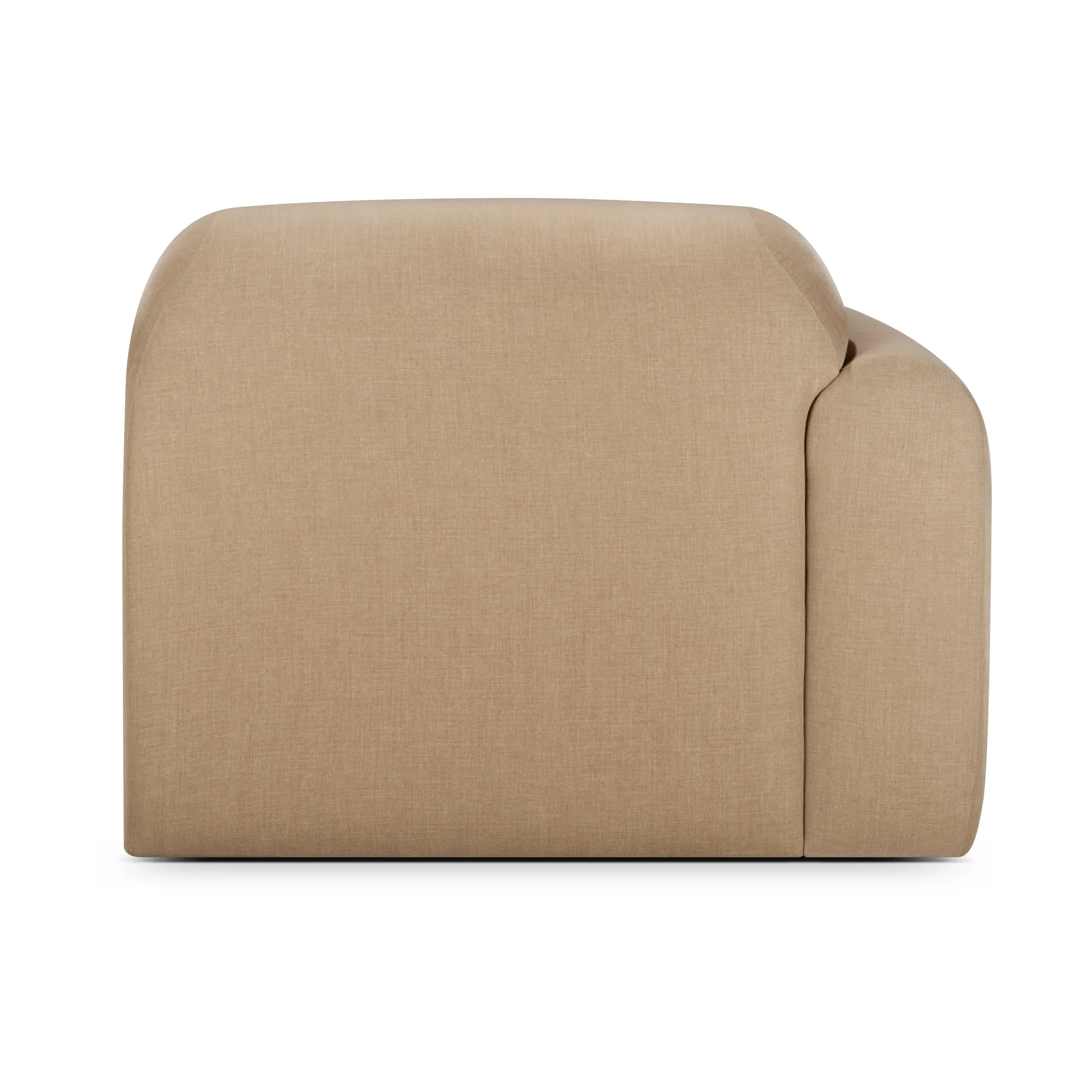 Modulo terminale bracciolo destro Bulky modulsoffa, Light sepia Ethnicraft