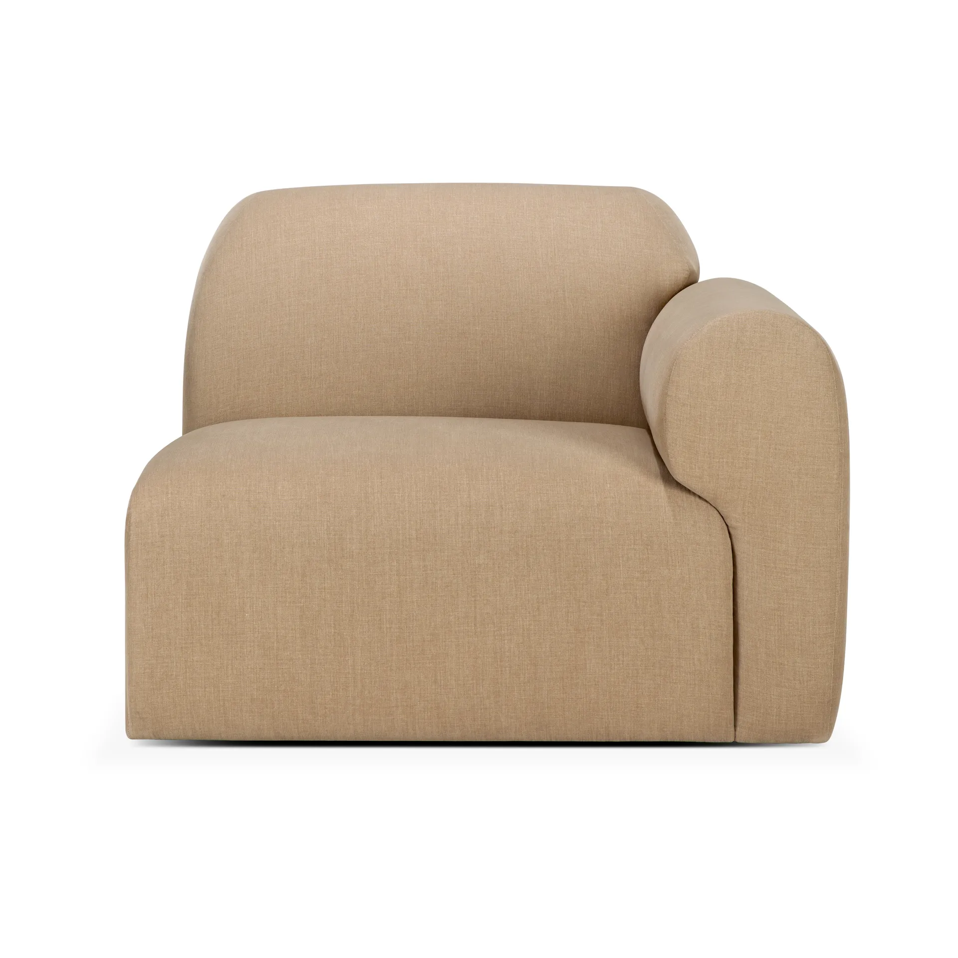 Modulo terminale bracciolo sinistro Bulky modulsoffa, Light sepia Ethnicraft