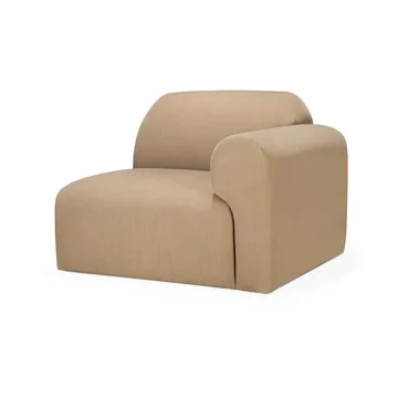 Modulo terminale bracciolo sinistro Bulky modulsoffa - Light sepia - Ethnicraft