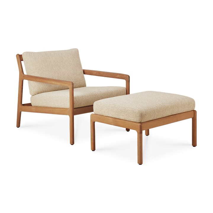 Poggiapiedi da esterno in teak Jack , Naturale Ethnicraft