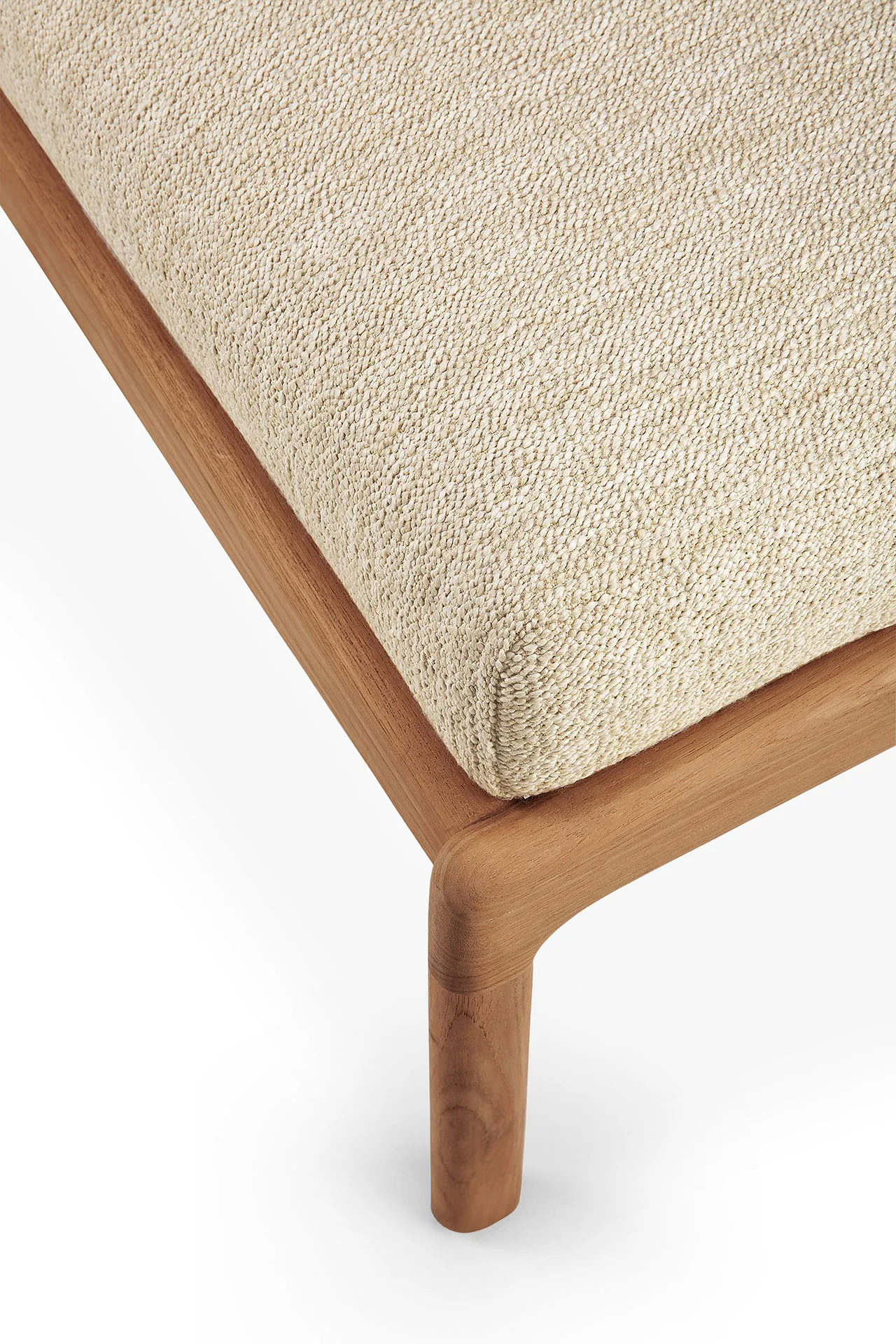 Poggiapiedi da esterno in teak Jack , Naturale Ethnicraft