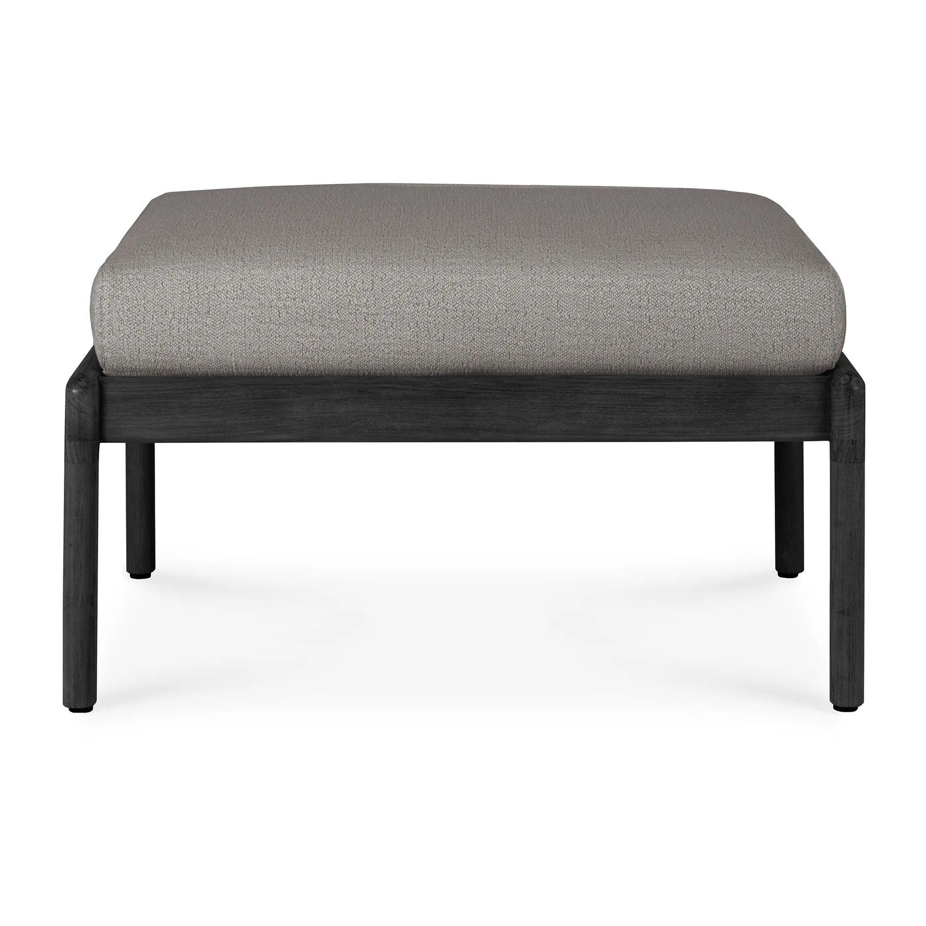 Poggiapiedi Jack outdoor in teak tinto nero, Mocha Ethnicraft