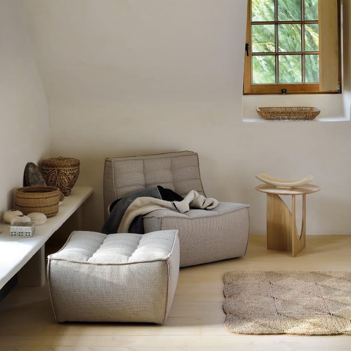 Poggiapiedi N701 - 70x70 cm, Beige Ethnicraft