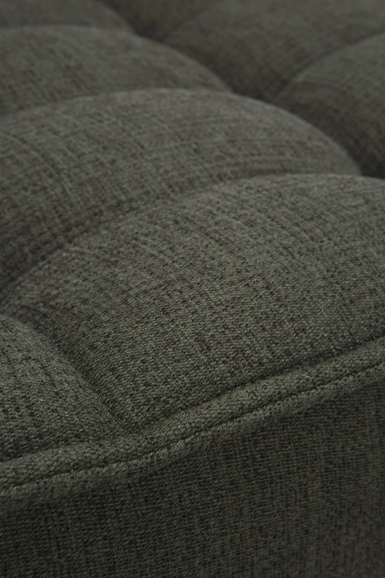 Poggiapiedi N701 - 70x70 cm, Moss Eco fabric Ethnicraft