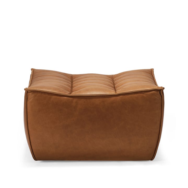 Poggiapiedi N701 - 70x70 cm - Pelle anilina brown - Ethnicraft