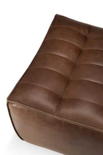 Poggiapiedi N701 - 70x70 cm - Pelle Chestnut - Ethnicraft