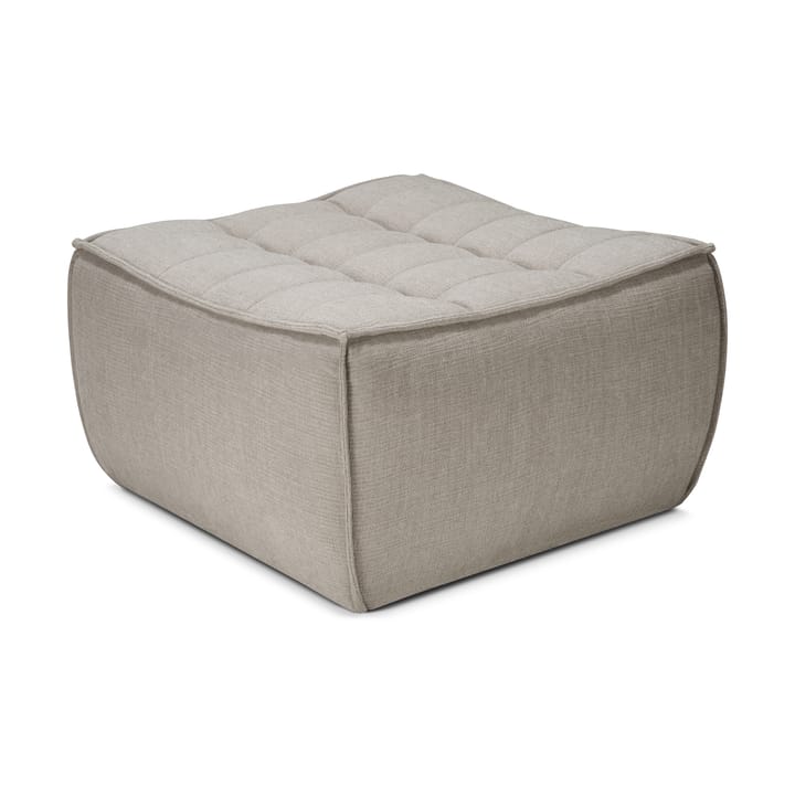 Poggiapiedi N701 - 70x70 cm - Tessuto Ecru beige - Ethnicraft
