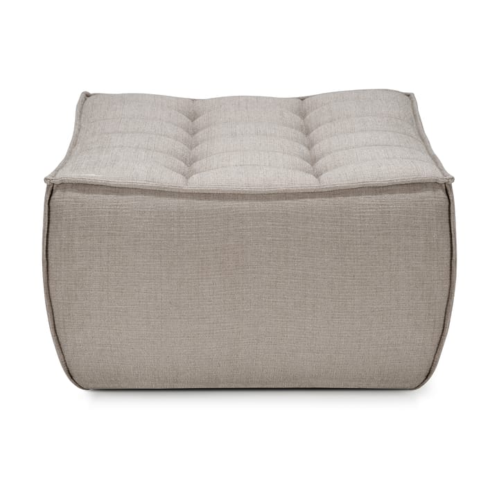 Poggiapiedi N701 - 70x70 cm, Tessuto Ecru beige Ethnicraft