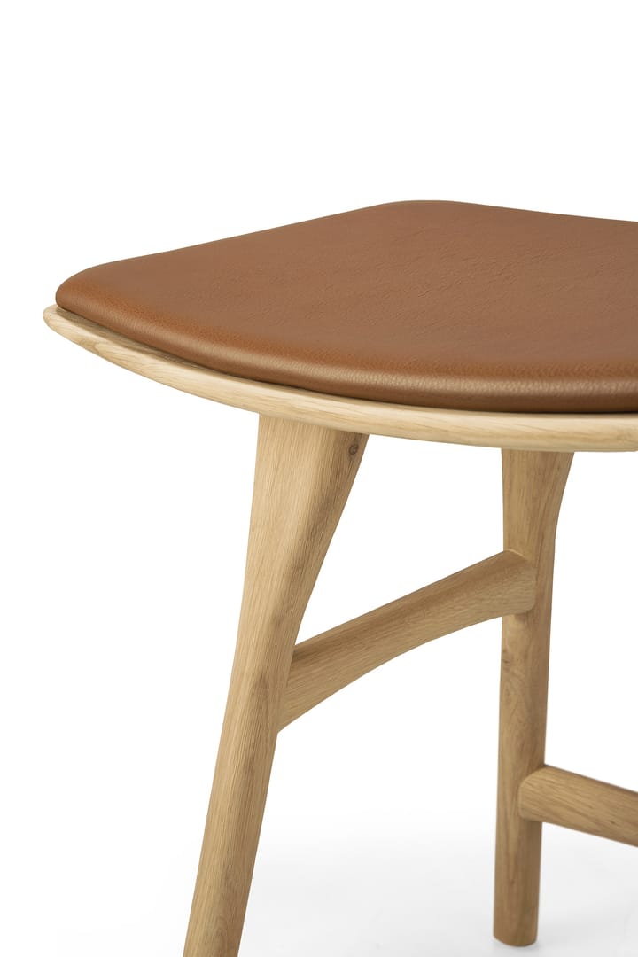 Poggiapiedi Osso 48x50 cm, Rovere laccato Ethnicraft