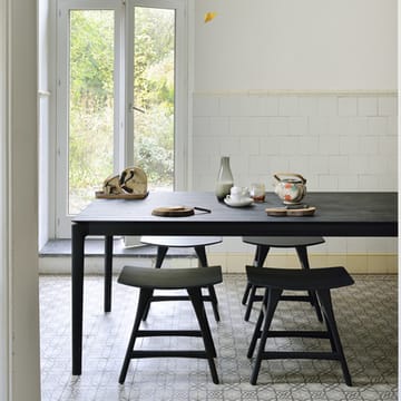 Poggiapiedi Osso 48x50 cm - Rovere nero - Ethnicraft