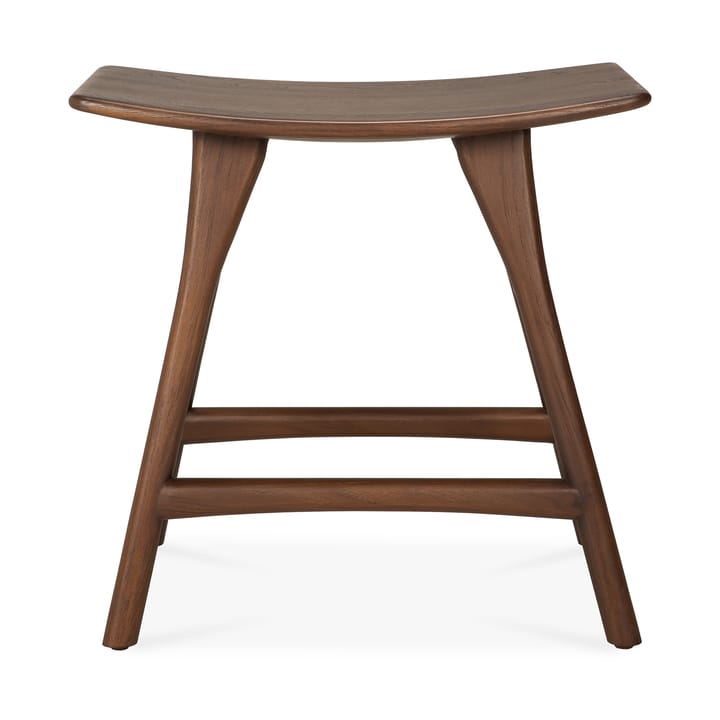 Poggiapiedi Osso 48x50 cm - Teak verniciato marrone - Ethnicraft
