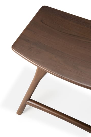 Poggiapiedi Osso 48x50 cm - Teak verniciato marrone - Ethnicraft